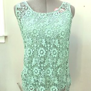 Cynthia Rowley Lace Tank Top (S)